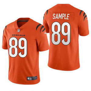 Nike Cincinnati Bengals #89 Drew Sample Orange 2021 Vapor Untouchable Authentic Stitched NFL Jersey