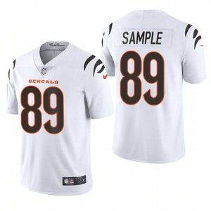 Nike Cincinnati Bengals #89 Drew Sample White 2021 Vapor Untouchable Authentic Stitched NFL Jersey