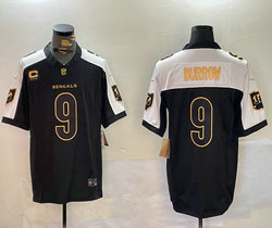 Nike Cincinnati Bengals #9 Joe Burrow Black Thanksgiving F.U.S.E. NFL Jersey