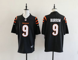 Nike Cincinnati Bengals #9 Joe Burrow Black Vapor Untouchable Authentic Stitched NFL Jersey