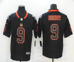 Nike Cincinnati Bengals #9 Joe Burrow Lights Out Black Authentic stitched NFL jersey