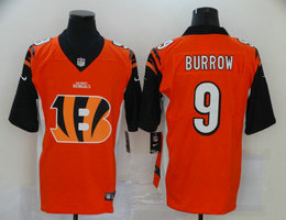 Nike Cincinnati Bengals #9 Joe Burrow With team logo Vapor Untouchable Authentic Stitched NFL Jerse