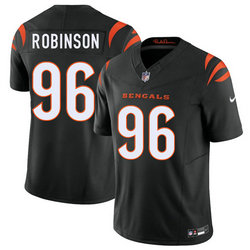 Nike Cincinnati Bengals #96 Landon Robinson Black 2026 Draft Authentic Stitched NFL Jersey