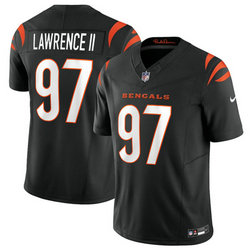 Nike Cincinnati Bengals #97 Dexter Lawrence II Black Authentic Stitched NFL Jersey