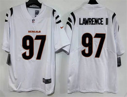 Nike Cincinnati Bengals #97 Dexter Lawrence II White Authentic Stitched NFL Jersey