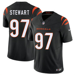 Nike Cincinnati Bengals #97 Shemar Stewart 2025 Draft Black Stitched NFL Jersey