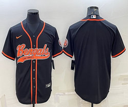 Nike Cincinnati Bengals Black Joint Adults Authentic Stitched baseball jersey