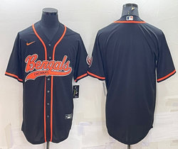 Nike Cincinnati Bengals Black Joint adults Authentic Stitched baseball jersey