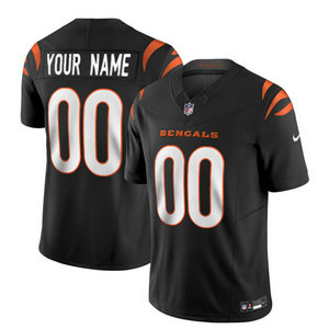 Nike Cincinnati Bengals Custom Black 2023 F.U.S.E Authentic Stitched NFL Jersey