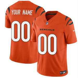 Nike Cincinnati Bengals Customized Orange 2023 F.U.S.E Authentic Stitched NFL Jersey