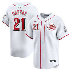 Nike Cincinnati Reds #21 Hunter Greene White 2024 Authentic Stitched MLB Jersey