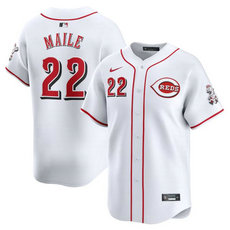 Nike Cincinnati Reds #22 Luke Maile White 2024 Authentic Stitched MLB Jersey