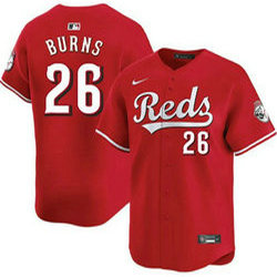 Nike Cincinnati Reds #26 Chase Burns Red MLB Jersey