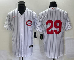 Nike Cincinnati Reds #29 TJ Friedl White Field of Dreams Authentic Stitched MLB jersey
