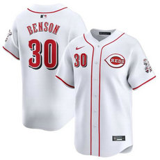 Nike Cincinnati Reds #30 Will Benson White 2024 Authentic Stitched MLB Jersey