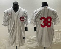 Nike Cincinnati Reds #38 Jose Barrero White Field of Dreams Authentic Stitched MLB jersey