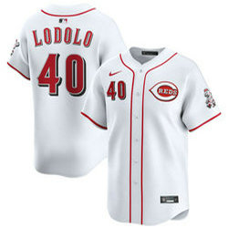 Nike Cincinnati Reds #40 Nick Lodolo White MLB Jersey