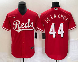 Nike Cincinnati Reds #44 Elly De La Cruz Red Game Authentic Stitched MLB Jersey