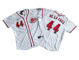 Nike Cincinnati Reds #44 Elly De La Cruz White Limited Authentic Stitched MLB Jersey