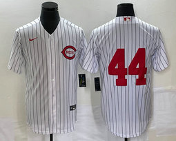Nike Cincinnati Reds #44 Elly De La Cruz White no name Game Authentic Stitched MLB Jersey
