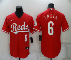 Nike Cincinnati Reds #6 Jonathan India Red Game Authentic Stitched MLB Jersey