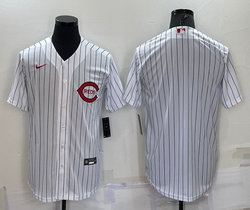 Nike Cincinnati Reds Blank White Throwback Authentic Stitched MLB Jersey
