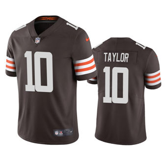 Nike Cleveland Browns #10 Taywan Taylor Brown Vapor Untouchable Authentic stitched NFL jersey