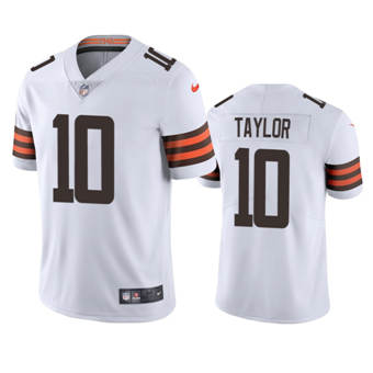 Nike Cleveland Browns #10 Taywan Taylor White Vapor Untouchable Authentic stitched NFL jersey