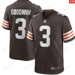 Nike Cleveland Browns #11 Marquise Goodwin Brown Authentic Stitched NFL Jersey