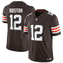Nike Cleveland Browns #12 Denzel Boston Brown 2026 Draft Authentic Stitched NFL Jersey