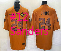 Nike Cleveland Browns #12 Shedeur Sanders 2023 Brown Salute To Service Authentic Stitched NFL Jersey