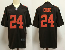 Nike Cleveland Browns #24 Nick Chubb 2020 Brown Rush Authentic Stitched NFL Jersey