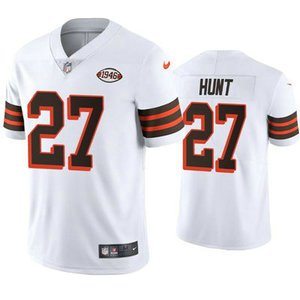 Nike Cleveland Browns #27 Kareem Hunt White 1946 Authentic stitched NFL jersey