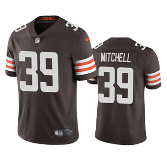 Nike Cleveland Browns #39 Terrance Mitchell Brown Vapor Untouchable Authentic stitched NFL jersey