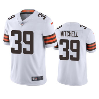 Nike Cleveland Browns #39 Terrance Mitchell White Vapor Untouchable Authentic stitched NFL jersey