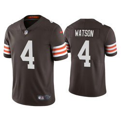 Nike Cleveland Browns #4 Deshaun Watson Brown Vapor Untouchable Authentic stitched NFL jersey