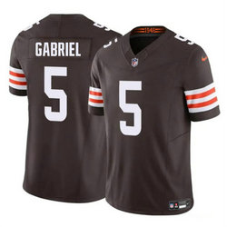 Nike Cleveland Browns #5 Dillon Gabriel 2025 Draft Authentic Stitched NFL Jersey