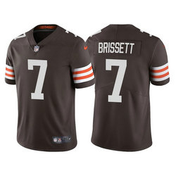 Nike Cleveland Browns #7 Jacoby Brissett Brown Vapor Untouchable Authentic stitched NFL jersey