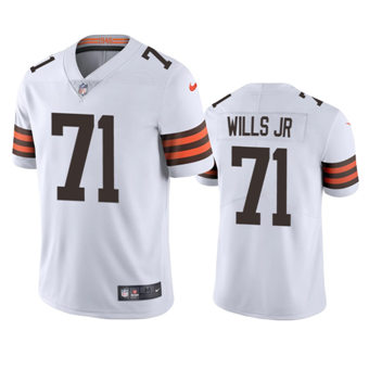 Nike Cleveland Browns #71 Jedrick Wills JR White Vapor Untouchable Authentic stitched NFL jersey