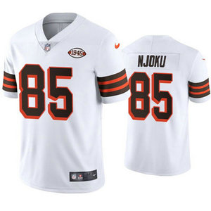Nike Cleveland Browns #85 David Njoku White 1946 Authentic stitched NFL jersey