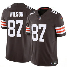 Nike Cleveland Browns #87 Kole Wilson Brown 2026 Draft Stitched Football Jersey
