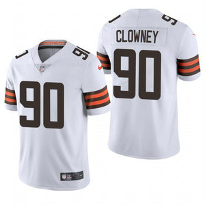Nike Cleveland Browns #90 Jadeveon Clowney White Authentic Stitched NFL jersey