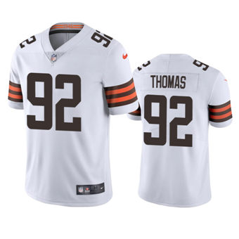 Nike Cleveland Browns #92 Chad Thomas White Vapor Untouchable Authentic stitched NFL jersey
