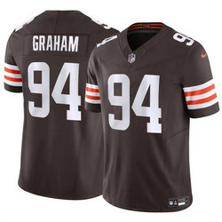 Nike Cleveland Browns #94 Mason Graham Browns 2025 Draft Authentic Stitched NFL Jersey