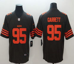Nike Cleveland Browns #95 Myles Garrett Brown Rush Limited Authentic stitched NFL jersey