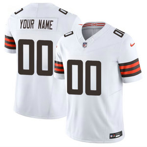 Nike Cleveland Browns Custom White 2023 F.U.S.E Authentic Stitched NFL Jersey
