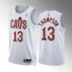 Nike Cleveland Cavaliers #13 Tristan Thompson White Authentic Stitched NBA Jersey