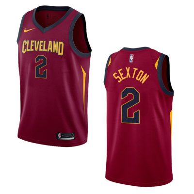 Nike Cleveland Cavaliers #2 Collin Sexton Red Game Authentic Stitched NBA Jersey