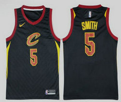 Nike Cleveland Cavaliers #5 JR Smith Black Game Authentic Stitched NBA jersey