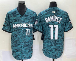 Nike Cleveland Guardians #11 Jose Ramirez Teal 2023 All-Star Stitched Baseball Jersey